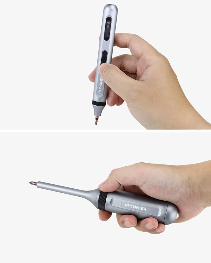 34pcs Ratcheting Electric Screwdriver Set Multibit Screwdriver Portable,Multi-Function Milwaukee Impact DIY Repair Tool Kit with Aluminum Handle for Electronics,pc,USB Rechargeable