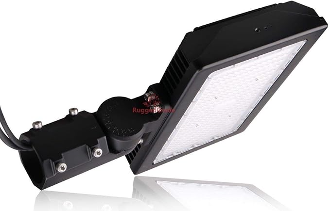 RuggedGrade 200W LED Flood Light | Kivo Series | 28,200 Lumens | 5000K Daylight | Outdoor Waterproof Security Light | Slip Fit Mount | DLC 5.1 Premium
