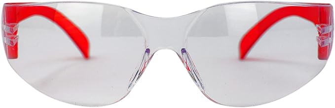 BISON LIFE Safety Glasses - Scratch Resistant Wrap Around Eyewear, Polycarbonate ANSI Z87.1 Impact Resistant Lens