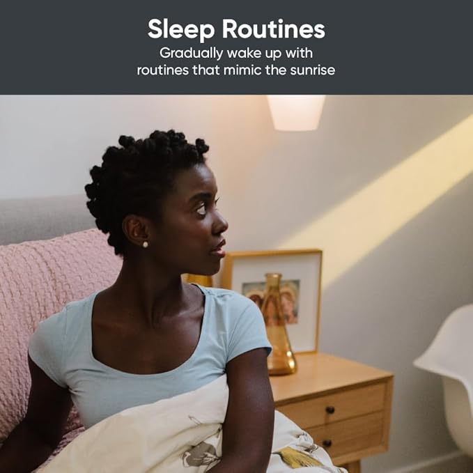 Bulb White, 800LM A19 Tunable-White Wi-Fi Smart Light Bulb, Compatible with Alexa and Google Assistant, 2.4GHz, No Hub Required, 2700K - 6500K, Dimmable, 90+CRI, Timer & Group, 4-Pack