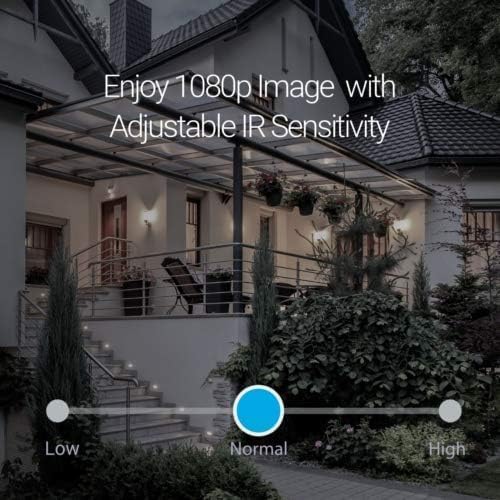 Zmodo 1080p Full HD Outdoor Wireless Security, Smart Home Indoor Outdoor WiFi IP Cameras with Night Vision, Plug-in, Compatible with Alexa