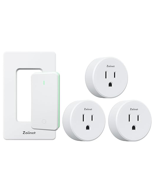Remote Control Outlet Plug Switch, Buckle Design & Removable Wireless Light Switch, 300 ft, 15A/1500W, Programmable, for Household Appliances(3 Pack)