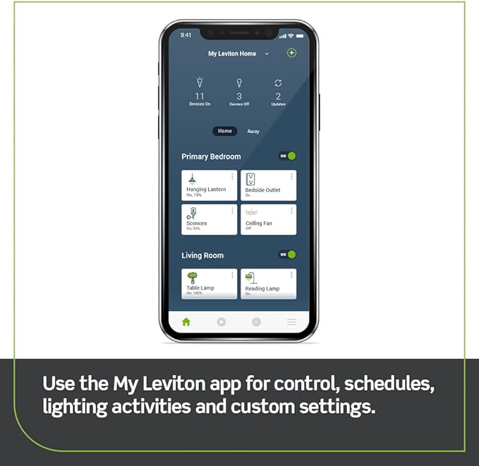 Leviton Decora Smart No-Neutral Dimmer & Wi-Fi Bridge Kit for Older Homes Without a Neutral Wire (Works with My Leviton App for controlling light)