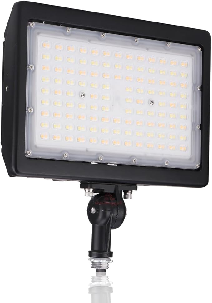 RuggedGrade 90W LED Flood Light | Kivo II Series | 13,050 Lumens | Wattage Selectable | Outdoor Waterproof Security Light | Knuckle Mount | DLC Premium 5.1