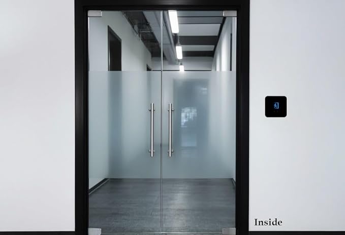 Door Access Control System Kit - Fingerprint, RFID Card, and Password Entry, 1200LB Magnetic Lock, Infrared Wireless Switch, Waterproof Door Access Controller with LCD Screen Display