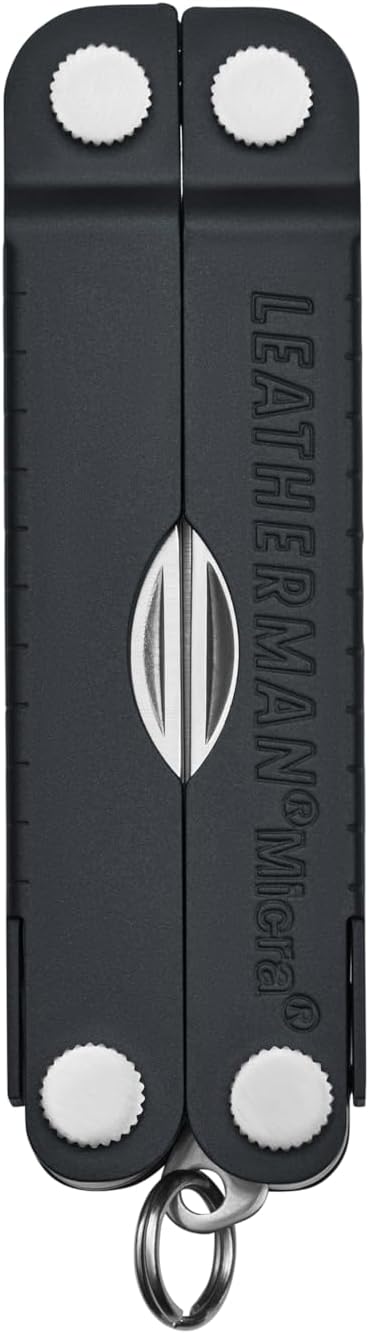 LEATHERMAN, Micra, Keychain Multi-tool with Grooming Tools, Mini Pocketknife for Everyday Carry (EDC), Hobbies & Outdoors, Built in the USA, Jet Black