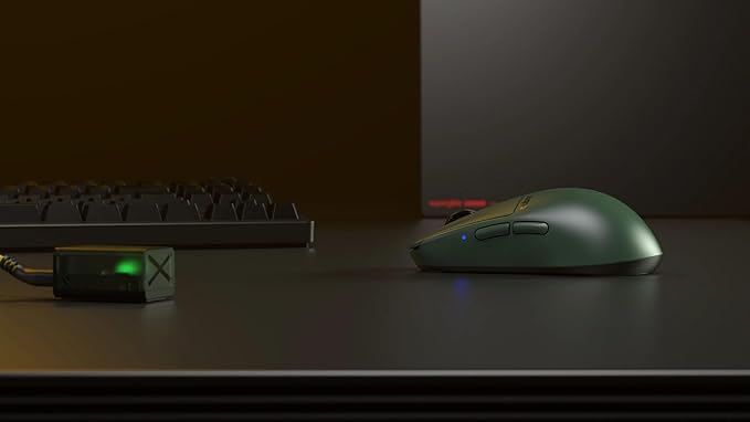 Pulsar Gaming Gears X2H Wireless Gaming Mouse, Founder's Edition, Ultra Lightweight 1.90 oz (54 g), Symmetrical, Optical Switch, 2.4 Ghz 1 ms, 26000 DPI, PAW3395 Sensor (Medium, Wireless, Green)