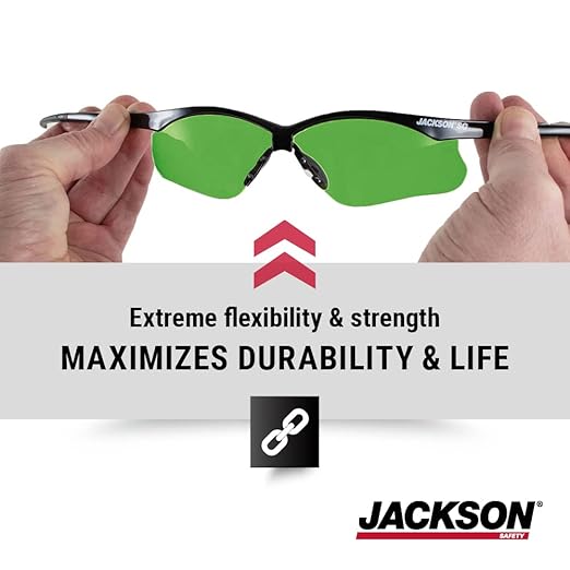Jackson Safety SG Safety Glasses - Eye Protection for Men & Women - ANSI Z87.1 - Pack of 12 (Multiple Styles)