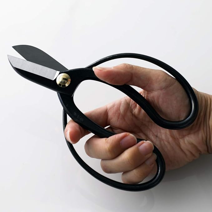 Wazakura Made in Japan Ikebana Tool Kit - Koryu Scissors + Brass Kenzan Flower Holder, Japanese Floral Arrangement Set, Florist Shears and Pin Frog Gift Box Set - Koryu+Brass Kenzan 2.4" (61mm)