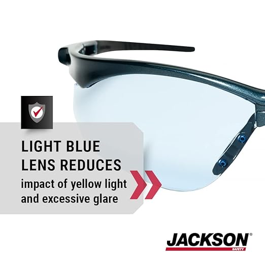 Jackson Safety SG Safety Glasses - Eye Protection for Men & Women - ANSI Z87.1 - Pack of 12 (Multiple Styles)