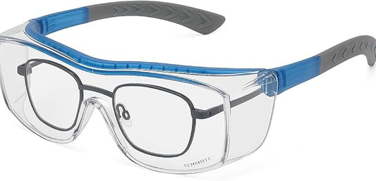 SolidWork Safety Glasses Clear Lens with Side Shields, Anti Fog, Anti Scratch, Anti-Glare, Protective Eyewear for Men & Women
