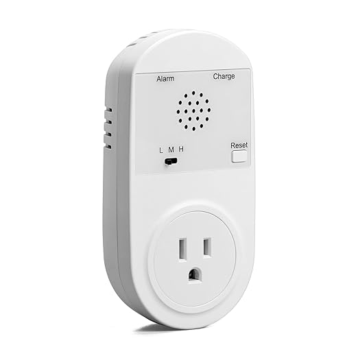 Briidea Power Failure Outage Alarm for Freezer, with LED Indicator Lights and 80-120dB Adjustable Alarm, Perfect for Monitoring Refrigerators, Freezers, and Sewage