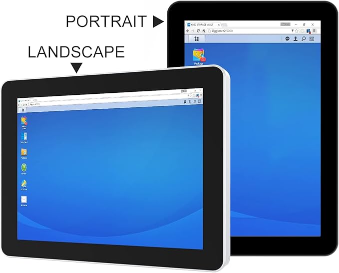 GreenTouch 7 Inch Desktop Wall Mountable Multi PCAP Touch Screen Monitor HDMI/VGA Input 1024 * 600 Resolution Display