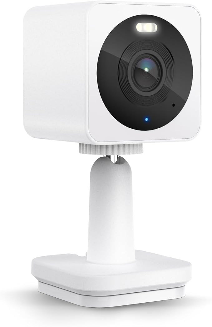 Wyze Cam OG Indoor/Outdoor 1080p Wi-Fi Smart Home Security Camera with Color Night Vision, Built-in Spotlight, Motion Detection, 2-Way Audio, Compatible with Alexa & Google, White, Free Expert Setup