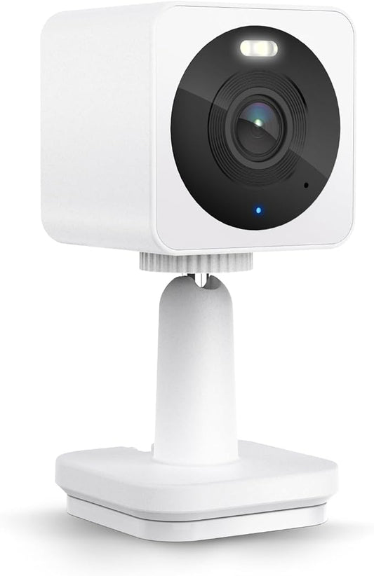 Wyze Cam OG Indoor/Outdoor 1080p Wi-Fi Smart Home Security Camera with Color Night Vision, Built-in Spotlight, Motion Detection, 2-Way Audio, Compatible with Alexa & Google, White, Free Expert Setup