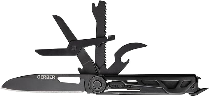Gerber Gear Armbar Scout 7-in-1 Multi-tool - 2.5" Plain Edge Blade, Hammer, Scissor, Saw - EDC Gear and Equipment - Green