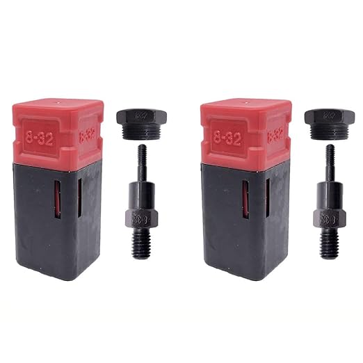 2PCS Riveting nut Tool Replacement Mandrel, Metric and SAE Mandrel (8-32)
