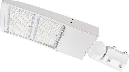 300W LED Parking Lot Light, 5000K 42000LM(140lm/w) LED Shoebox Area Light - Slip Fitter Mount, Dimmable Commercial Street Lighting, Surge Protection Built-in, AC100-277V UL DLC Listed