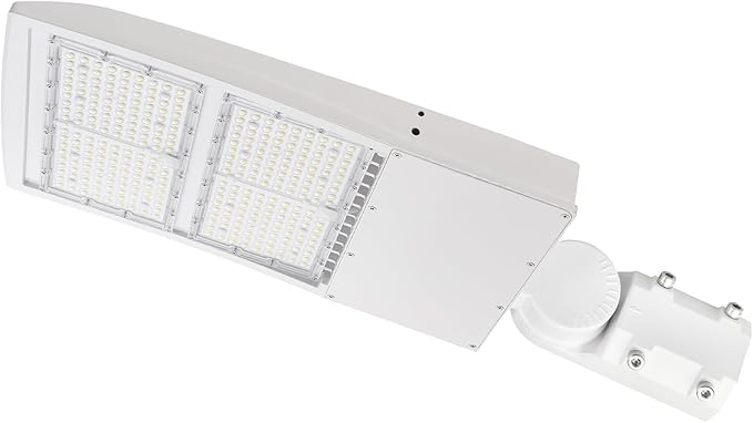 480V 300W LED Parking Lot Light, 5000K 42000LM(140lm/w) LED Shoebox Area Light - Slip Fitter Mount, Dimmable Commercial Street Lighting, Surge Protection Built-in, AC277-480V UL DLC Listed
