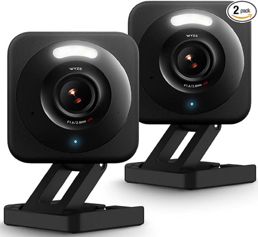 WYZE Cam v4, 2.5K QHD WiFi Indoor/Outdoor Smart Home Security Camera, Pet/Baby Monitor, Motion Activated Spotlight/Siren, Color Night Vision, 2-Way Audio, Works with Alexa & Google, Free Expert Help