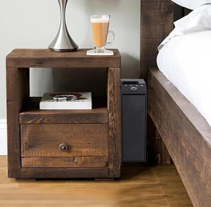 Digital Slider Handgun Gun Safe, Pistol Safe for Nightstand, Desk, Bed Side, Wall, Truck - Auto Sliding Door Hand Gun Safe for Pistol