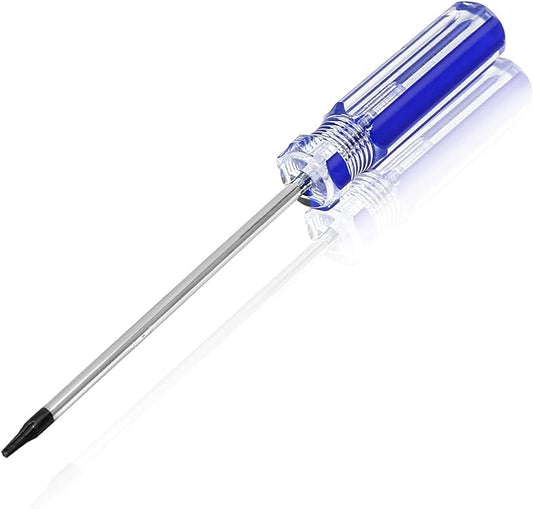 T6 Torx Screwdriver with Magnetic Tip Plastic Grip, Torx Screwdriver for Computer Repairing, Home Appliances(Blue, 130mm/ 5.1")