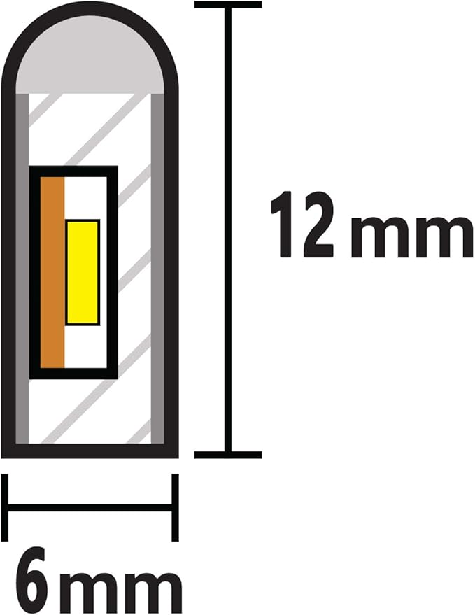 iNextStation Orange Led Strip Lights, 16.4Ft/5m Neon Led Light Strip with Power Adapter, 12V Waterproof Silicone Flex LED Neon Rope Lights for Bedroom Wall Festival Party Sign DIY Decor