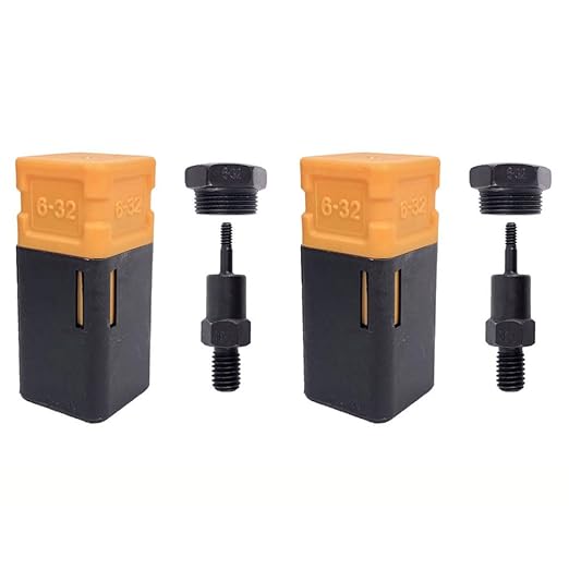2PCS Riveting nut Tool Replacement Mandrel, Metric and SAE Mandrel (6-32)