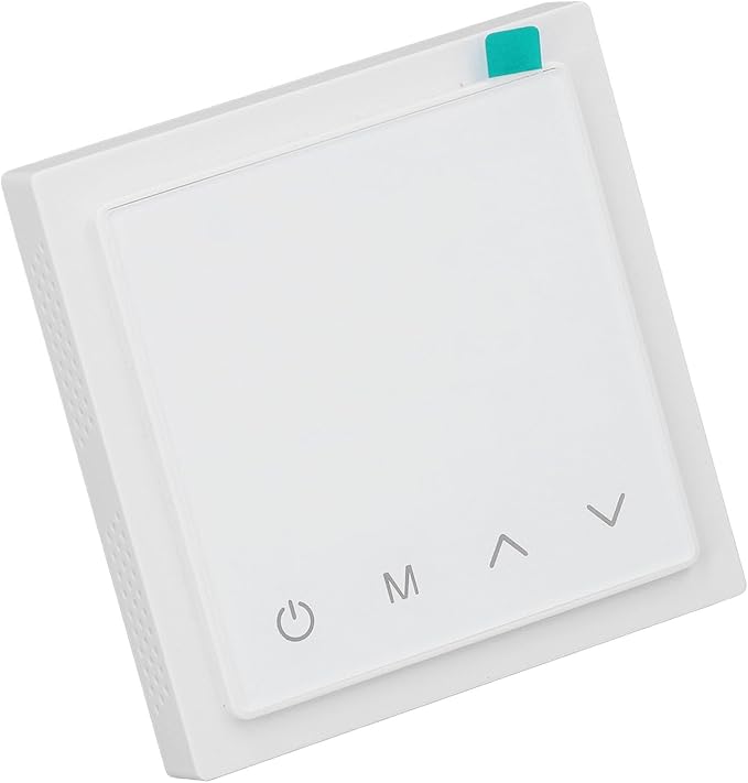 Smart Thermostat, Accurate Temperature Control Electric Underfloor Heating Thermostat LED Display Anti False Temperature, Programmable (White)