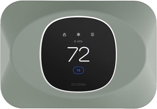 Wall Plate Cover Compatible with New 2025 Ecobee Smart Thermostat Essential, Practical Ecobee Thermostat Trim Kit, Programmable WiFi Thermostat Accessory (1, Acacia Haze)