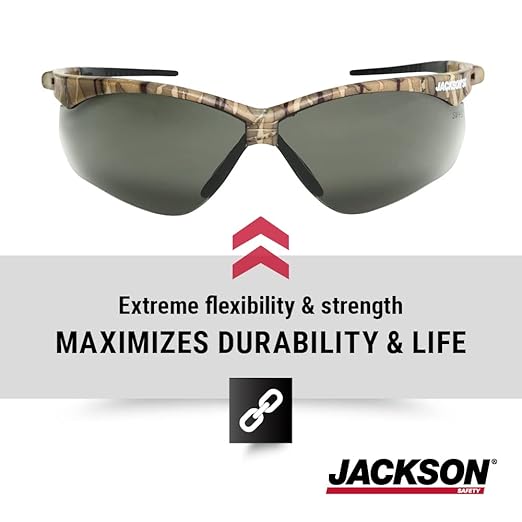 Jackson Safety SG Safety Glasses - Eye Protection for Men & Women - ANSI Z87.1 - Pack of 12 (Multiple Styles)