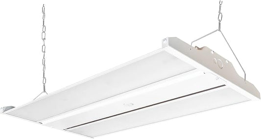 2FT LED Linear High Bay Fixture, 155W LED Shop Light, 20,925lm 135LM/W, 120-277V, 5000K Daylight Linear Hanging Light, UL&DLC Listed - 1PK