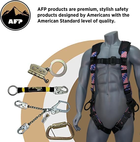 AFP Demon Fall Protection Comfortable Safety Harness (OSHA/ANSI PPE)