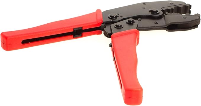 Professional Heavy-Duty Ratchet Coax Coaxial BNC Connector Crimping Tool for F, RG6, RG55, RG58, RG59, RG62 Siamese Cables – Ideal for CCTV Security Cameras