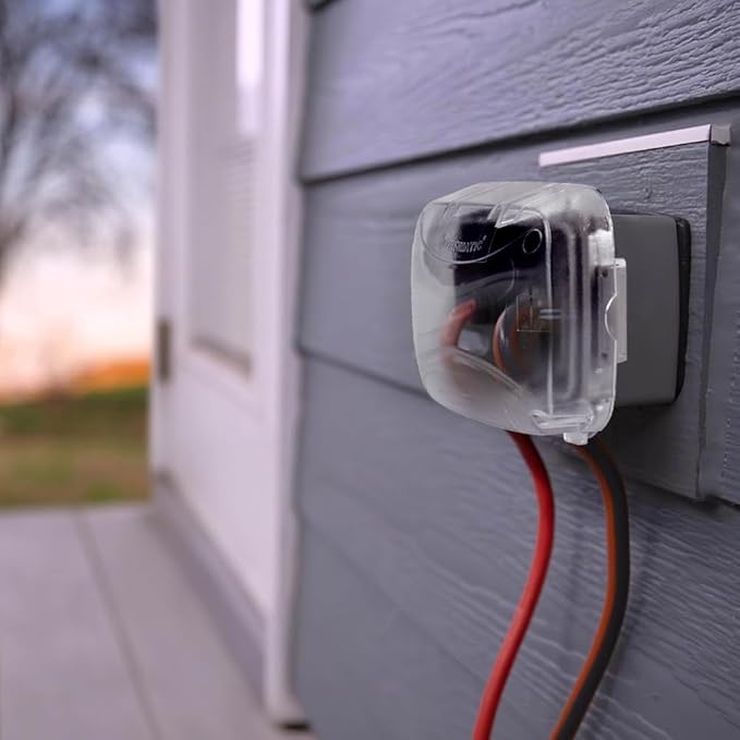 Intermatic WP5100C Extra-Duty in-Use Electrical Outlet Cover - Single Gang, Versatile Outdoor Receptacle Cover - Secure and Weatherproof Design for Outdoor GFCI Outlets, Durable Plug Cover - 2.75"