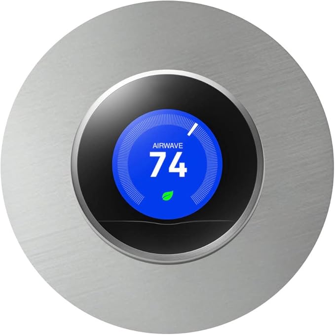 Performore Humble Abode Creations Nest Thermostat- 6" Stainless Steel Wall Plate Cover, Compatible with 1st, 2nd, 3rd Generations and Nest Thermostat E (Not Compatible with 2020 New Models)