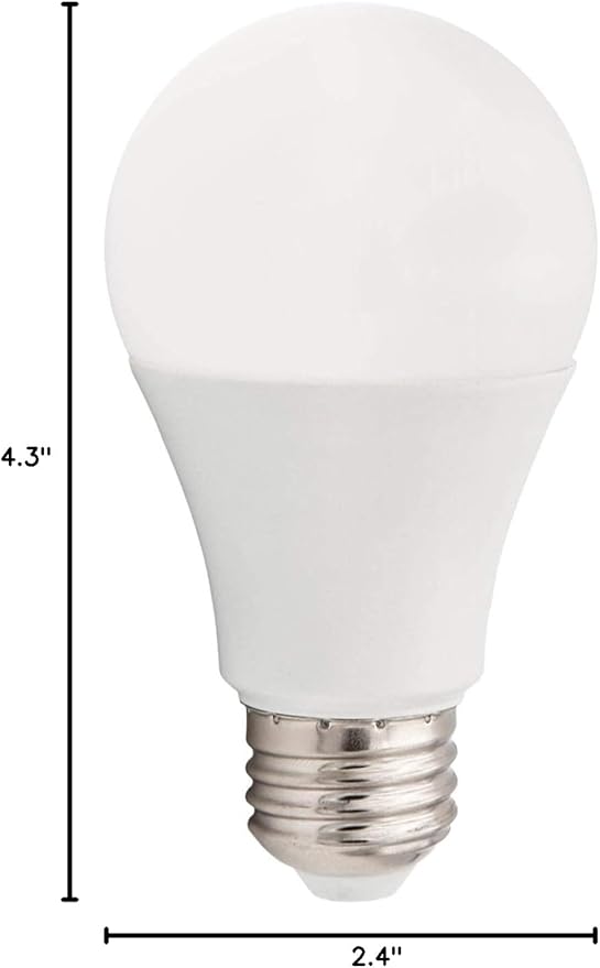 Maxxima Smart WiFi Light Bulb, LED Color Changing A19 Luvoni Bulb, Compatible with Alexa and Google Home Assistant, 800 Lumens, Bluetooth/WiFi Enabled, Controlled via App, 4-Pack