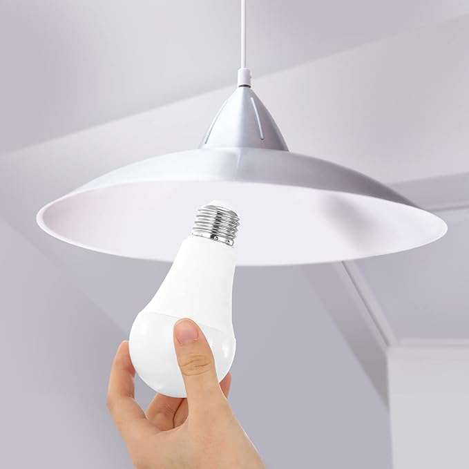 A19 24-Pack LED Light Bulbs, E26 Base 75W Equivalent 1000lumens 4000K Neutral Daylight Light, Cool White (CWF), Non-Dimmable 9W 25000hrs (Count of 24)