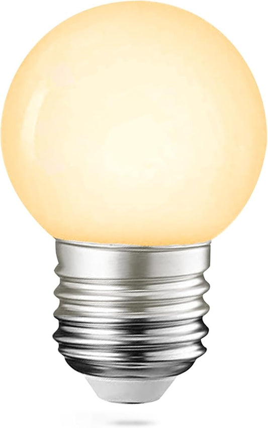 Warm Light Bulbs, Full Spectrum Light Bulb 2700K LED Lightbulbs G45 Soft White Grow Small E26 Refrigerator 5W Eq 40W Appliance for Home, Plant, Freezer, Lamp (1 Warm White Bulb)
