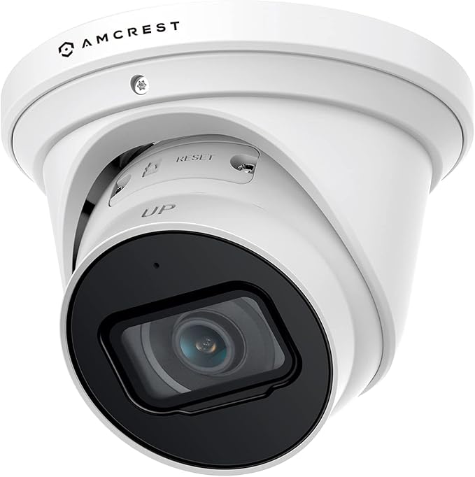 Amcrest 4K Optical Zoom AI IP PoE Camera, Varifocal 8MP Outdoor IP POE AI Camera Turret, Face Detection, Human/Vehicle Detection, 2.7mm~13.5mm Lens, IP67, 5X Optical Zoom (IP8M-VT2879EW-AI)