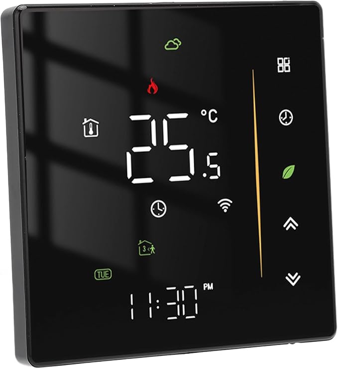 Smart Thermostat, Smart Thermostat Professional WIFI Programmable APP Control Energy Saving Flame Retardant Home Thermostat 95 to, Programmable