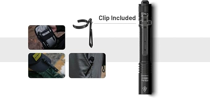 Nitecore MT2A Pro EDC Flashlight, 1000 Lumen, USB-C Rechargeable, 2X AA Battery Compatible Slim Penlight, Including NitecoreS Sticker