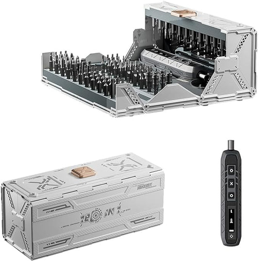 180 In 1 Mini Electric Precision Screwdriver Set, Automatic Screwdriver, Torque Of 0.35N Repair Tools,With 48 Magnetic Bits,Shadowless Lamp For Repair Phone,Laptop,Watch,Camera (E180 IN 1)