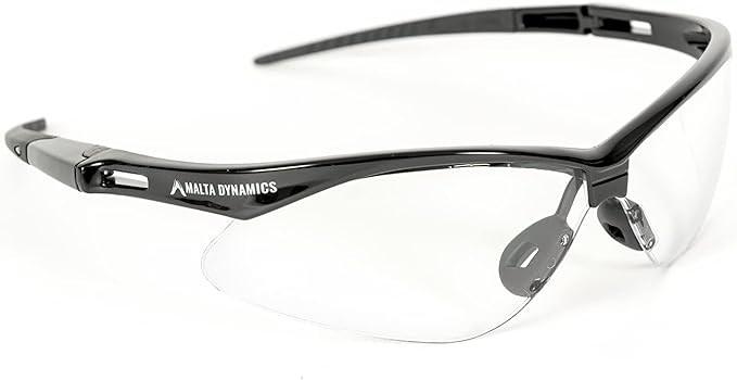 Malta Dynamics APEX Safety Glasses – Construction Safety Glasses for Men and Women with Anti Scratch and Anti Fog Protection, ISEA & ANSI Z87 Compliant (Clear, 180 Pairs)