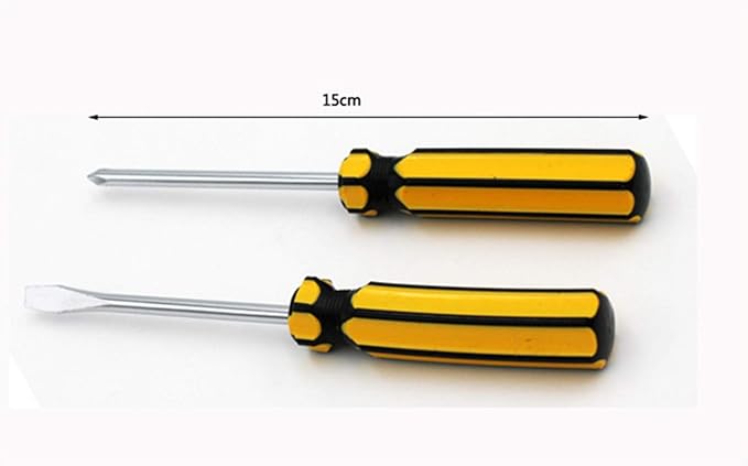 Shiratori 12-Piece Tool Set - General Household Hand Tool Kit with Plastic Toolbox Storage Case (Small)