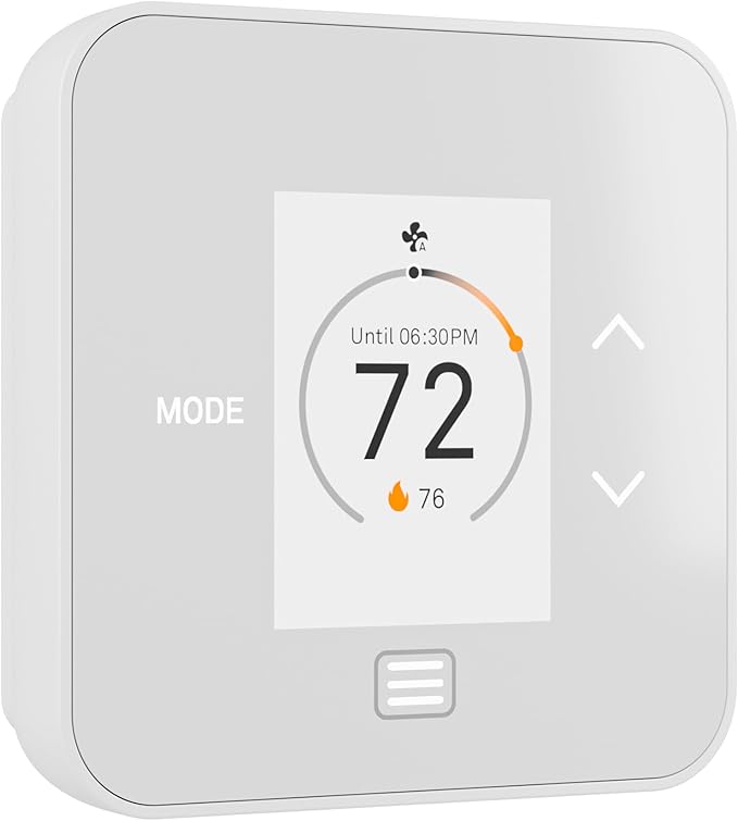 Lux TQ1 Smart Digital Thermostat for Home, Programmable WiFi with Matter Protocol for Temperature Control, DIY Install, C-Wire or Power Bridge Required - Works with Apple Home and Google Home