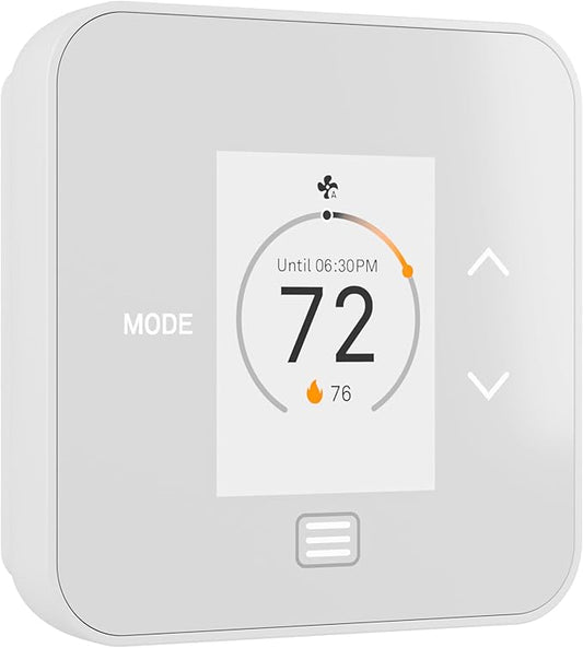 Lux TQ1 Smart Digital Thermostat for Home, Programmable WiFi with Matter Protocol for Temperature Control, DIY Install, C-Wire or Power Bridge Required - Works with Apple Home and Google Home