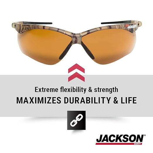Jackson Safety SG Safety Glasses - Eye Protection for Men & Women - ANSI Z87.1 - Pack of 12 (Multiple Styles)