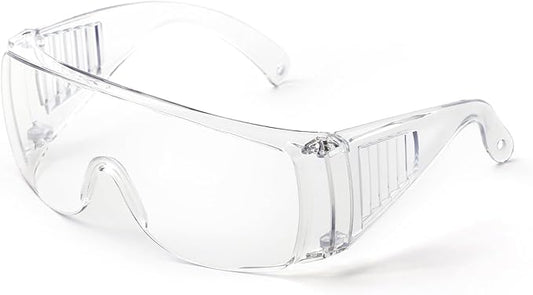 JING LEI Safety Glasses Anti Fog Goggles Vented Sides Shields Transparent PC Frame Spectacles for Lab Medical and Daily Use