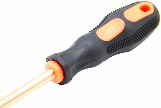 Non-Sparking PH3 Phillips #3 Screwdriver,Beryllium Bronze Copper Non Spark, 6 Inch (150mm) Working Length, 10-1/2 inch Total Length, Spark Free Safety, non-magnetic, corrosion-resistant